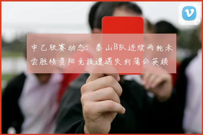 中乙联赛动态：泰山B队连续两轮未尝胜绩贵阳竞技遭遇失利蒲公英顽强战平